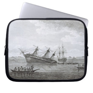 De ontdekking op de Rocks in koningin Charlotte's Laptop Sleeve
