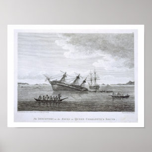De ontdekking op de Rocks in koningin Charlotte's Poster