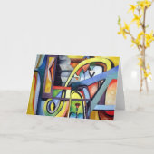 De ontdekking - Spatie notecard Kaart (Gele Bloem)