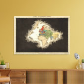 De ontdekking van America 1498 AD Canvas Afdruk (Insitu (Woonkamer))