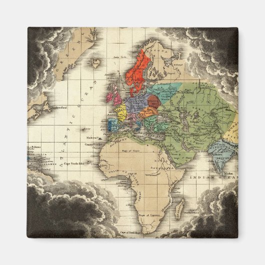 De ontdekking van America 1498 AD Magneet (Voorkant)