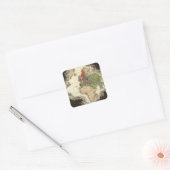 De ontdekking van America 1498 AD Vierkante Sticker (Envelop)