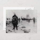 De ontdekking van Amerika door Leif Eriksson Briefkaart (Voorkant / Achterkant)