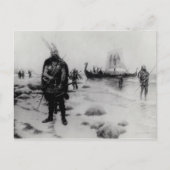 De ontdekking van Amerika door Leif Eriksson Briefkaart (Voorkant)