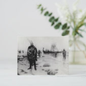 De ontdekking van Amerika door Leif Eriksson Briefkaart (Staand voorkant)