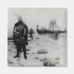 De ontdekking van Amerika door Leif Eriksson Magneet