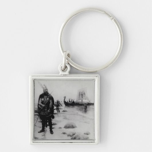 De ontdekking van Amerika door Leif Eriksson Sleutelhanger (Voorkant)