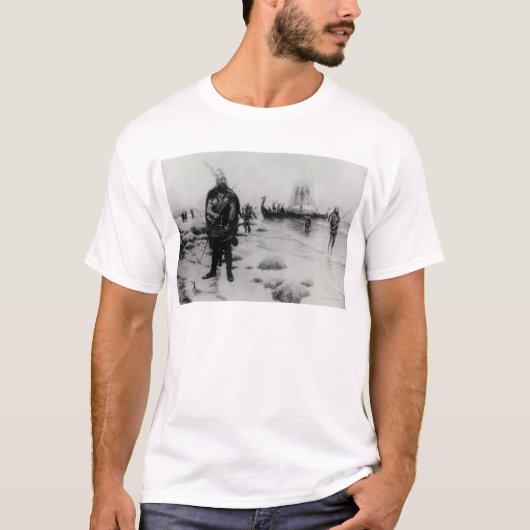 De ontdekking van Amerika door Leif Eriksson T-shirt (Voorkant)