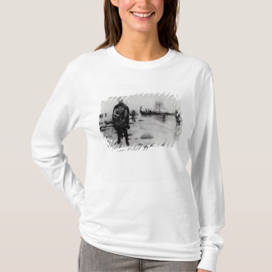 De ontdekking van Amerika door Leif Eriksson T-shirt (Voorkant)