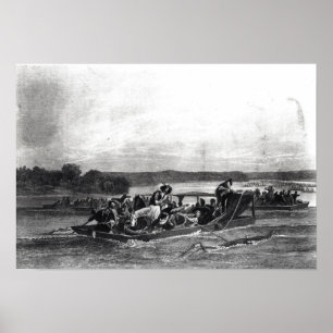 De ontdekking van de Mississippi door de Soto Poster