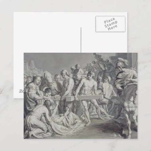 De ontdekking van het ware kruis briefkaart (Voorkant / Achterkant)