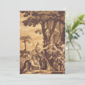 De ontdekking van Mozes uit het boek Exodus Bedankkaart (Staand voorkant)