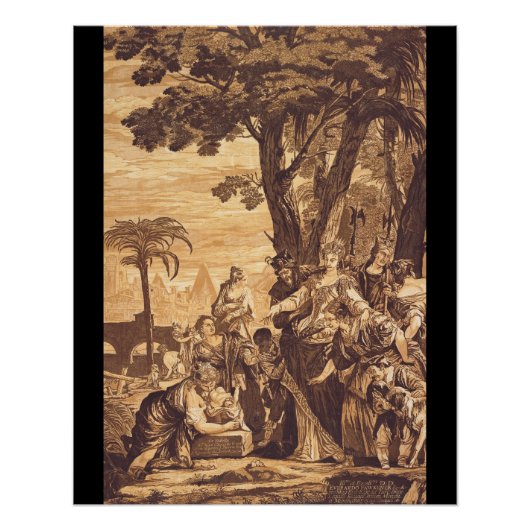 De ontdekking van Mozes uit het boek Exodus Perfect Poster (Voorkant)