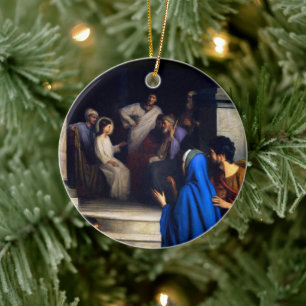 De ontdekking van onze Heer Keramisch Ornament