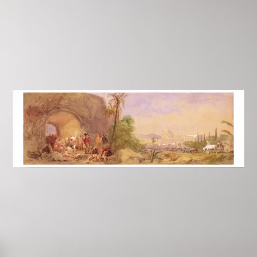 De ontdekking van Tipu's lichaam bij de waterpas b Poster (Voorkant)