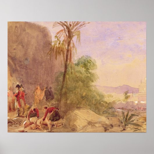 De ontdekking van Tipu's lichaam bij de waterpas b Poster (Voorkant)