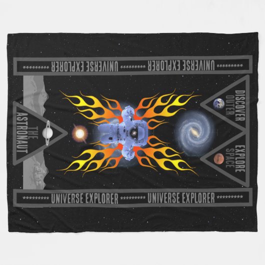 De ontdekkingsreiziger fleece deken (Voorkant (Horizontaal))