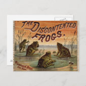 De ontevreden kikkers 1895 briefkaart (Voorkant / Achterkant)