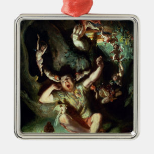 De ontgoocheling van onderaan metalen ornament