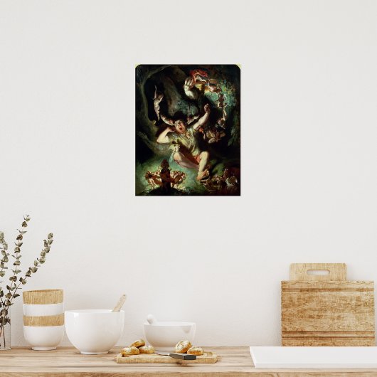 De ontgoocheling van onderaan poster (Keuken)