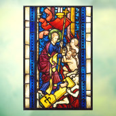 De ontgroening van Hell Faux Glas in lood Raamsticker (Vel 3)