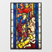 De ontgroening van Hell Faux Glas in lood Raamsticker (Vel)