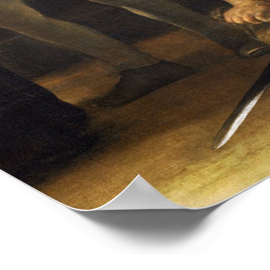 De onthoofding van Johannes de Doper Poster (Hoek)