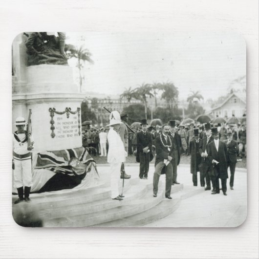 De onthulling van de herdenking van de oorlog muismat (Voorkant)