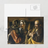 De ontkenning van Saint Peter - Caravaggio Briefkaart (Voorkant / Achterkant)