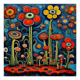 De ontkiemende bloemen perfect poster