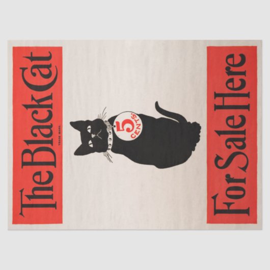 De ontkoppeling van de zwarte kat tissuepapier (Voorkant)