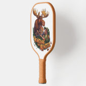 De Ontmoeting eland jacht humoristisch Pickleball Paddle (Links)