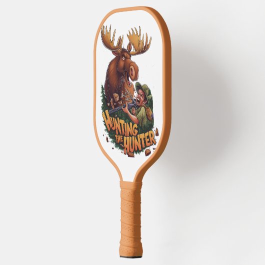 De Ontmoeting eland jacht humoristisch Pickleball Paddle (Links)