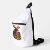 De Ontmoeting eland jacht humoristisch Sling Bag (Rechterhoek)