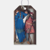 De ontmoeting op de torenttrap (F.W. Burton) Cadeaulabel (Voorkant)