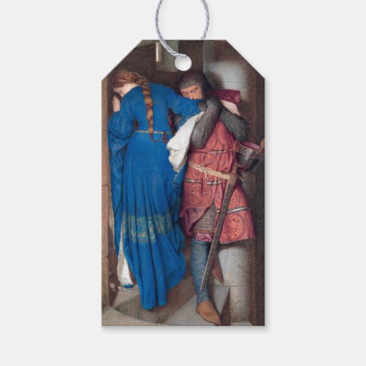 De ontmoeting op de torenttrap (F.W. Burton) Cadeaulabel (Voorkant)