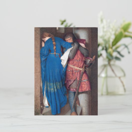 De ontmoeting op de torenttrap (F.W. Burton) Kaart (Staand voorkant)