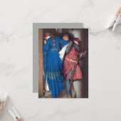 De ontmoeting op de torenttrap (F.W. Burton) Kaart (Voorkant / Achterkant in situ)