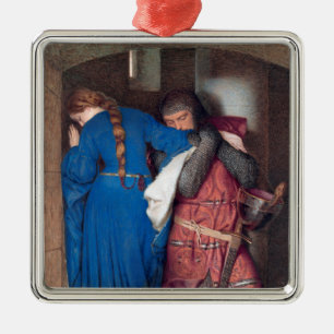 De ontmoeting op de torenttrap (F.W. Burton) Metalen Ornament