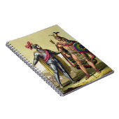 De ontmoeting tussen Hernando Cortes (1485-1547) Notitieboek (Rechterzijde)