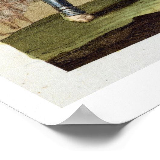 De ontmoeting tussen Hernando Cortes (1485-1547) Poster (Hoek)