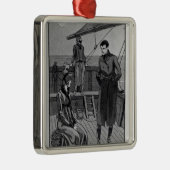 De ontmoeting tussen Orso en Miss Nbad over Metalen Ornament (Rechts)