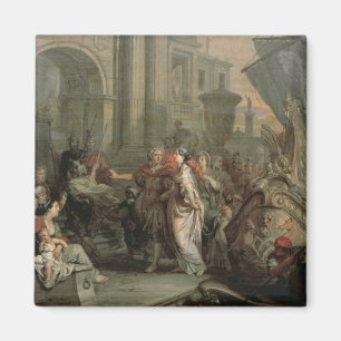 De ontscheping van Cleopatra in Tarsus (olie op Magneet