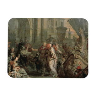 De ontscheping van Cleopatra in Tarsus (olie op Magneet