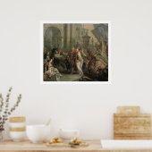 De ontscheping van Cleopatra in Tarsus (olie op Poster (Keuken)