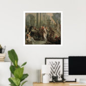 De ontscheping van Cleopatra in Tarsus (olie op Poster (Thuiskantoor)