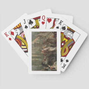 De ontscheping van Cleopatra in Tarsus (olie op Speelkaarten