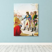 De ontscheping van Napoleon in Alexandrië Canvas Afdruk (Insitu (Houten vloer))