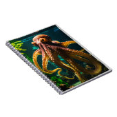 De ontsnapping: Reuzenoctopus in het aquarium Notitieboek (Rechterzijde)
