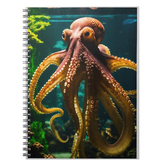 De ontsnapping: Reuzenoctopus in het aquarium Notitieboek (Voorkant)